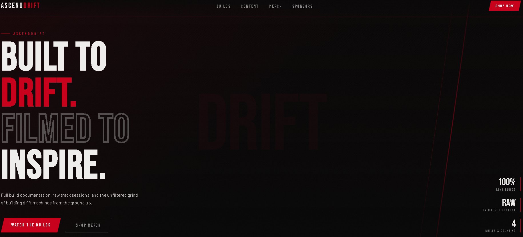 AscendDrift Builds website