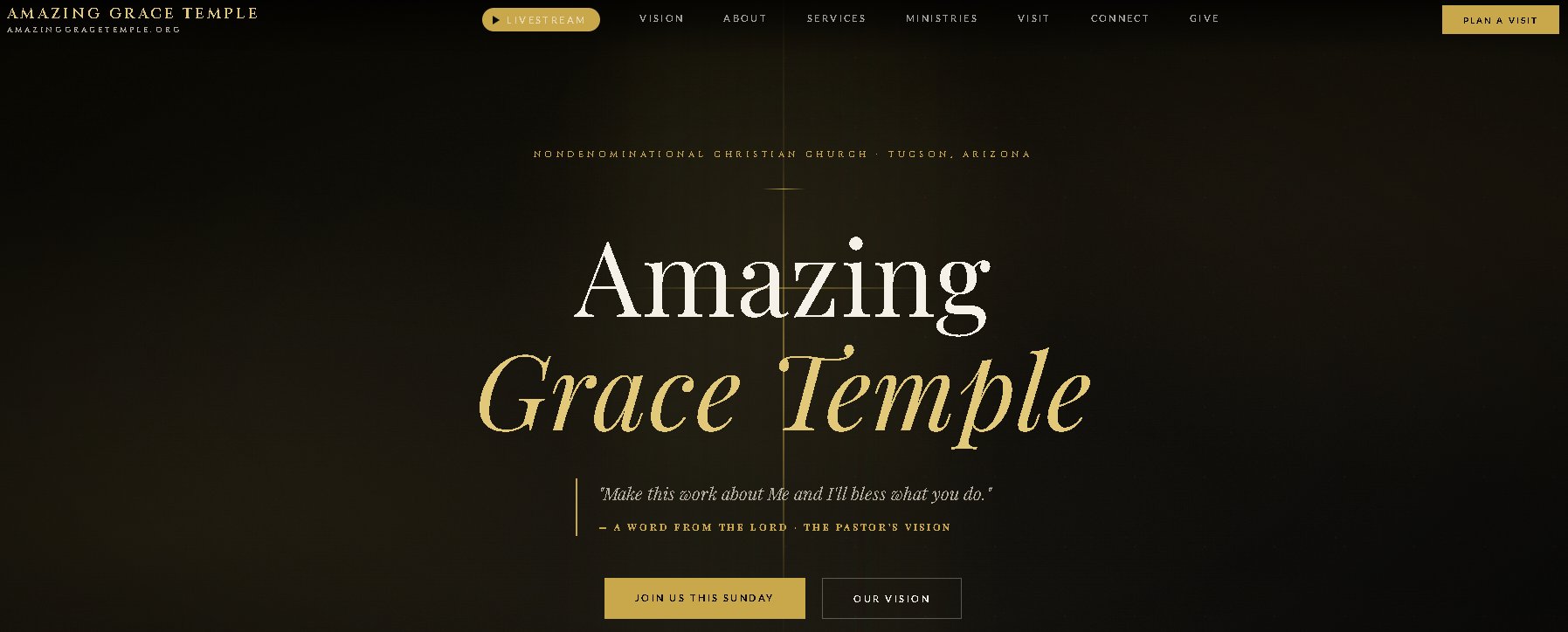 Amazing Grace Temple website